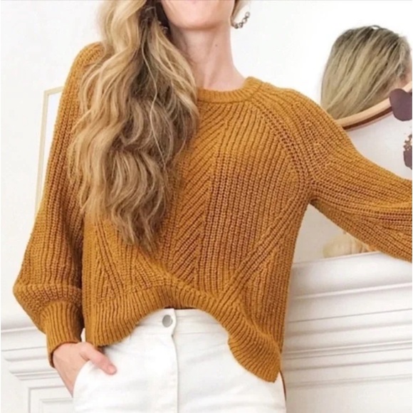 Madewell Egyptian Balloon Sleeve Sweater - Picture 1 of 11